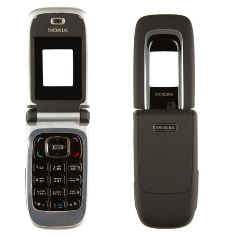 Корпус для Nokia 6131, High Copy, чорний, після демонтажу, з клавіатурою