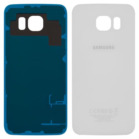 Задня панель корпуса для Samsung G920F Galaxy S6, біла, Сopy