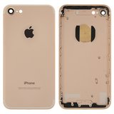 Корпус для iPhone 7, золотистий, з тримачем SIM-карти, з боковими кнопками