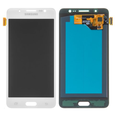 Дисплей для Samsung J510 Galaxy J5 2016 , белый, без рамки, High Copy, с широким ободком, OLED 