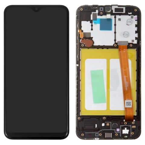Дисплей для Samsung A202 Galaxy A20e, черный, с рамкой, Original, сервисная упаковка, #GH82 20186A GH82 20229A