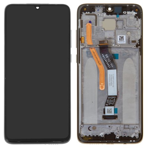 Дисплей для Xiaomi Redmi Note 8 Pro, чорний, з рамкою, Original PRC , hybrid dual SIM, M1906G7I, M1906G7G