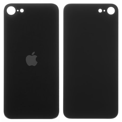 Задняя панель корпуса для iPhone SE 2020, черная, не нужно снимать стекло камеры, big hole