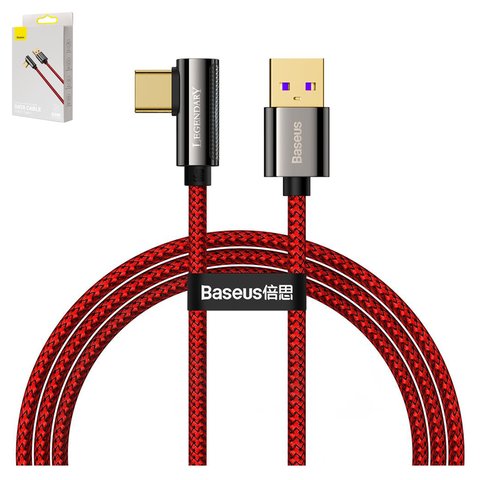 USB кабель Baseus Legend, USB тип C, USB тип A, 100 см, 66 Вт, червоний, #CACS000409