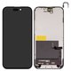 Дисплей для iPhone 15, черный, с рамкой, Copy, (TFT), JK