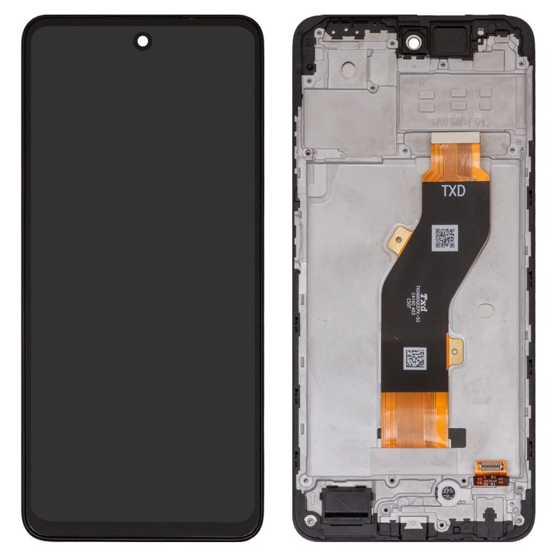 Tekno ①箱付き 確認用 Дисплей для Tecno Spark 20 (KJ5), черный, с рамкой, High Copy