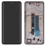 Дисплей для Xiaomi Redmi Note 13 Pro Plus, белый, с рамкой, Original (PRC), (Moonlight White), 23090RA98C, 23090RA98G, 23090RA98I