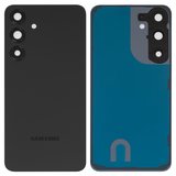Задняя панель корпуса для Samsung S936 Galaxy S25 Plus, черная, синяя, со стеклом камеры, с компонентами, Original (PRC), blue black