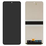 Дисплей для Samsung F731 Galaxy Z Flip5, чорний, без рамки, Оригінал (переклеєне скло)