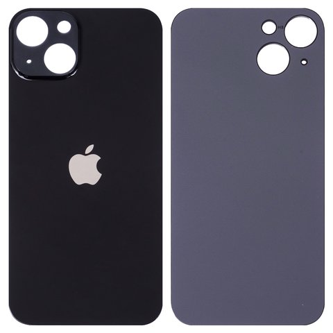 Задня панель корпуса для iPhone 13, чорна, не потрібно знімати скло камери, Original PRC , big hole