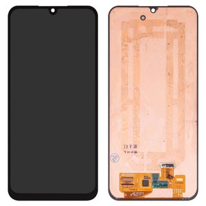 Дисплей для Samsung A256 Galaxy A25, черный, без рамки, Оригинал переклеено стекло 