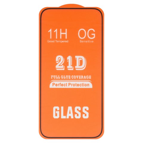 Захисне скло для Apple iPhone 16, сумісне з чохлом, Full Glue, без упаковки , чорний
