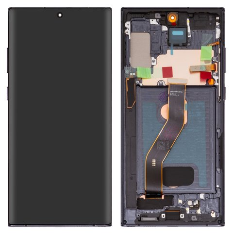 Дисплей для Samsung N975F Galaxy Note 10 Plus, чорний, з рамкою, High Copy, OLED 