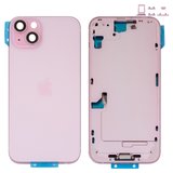 Корпус для iPhone 15 Plus, рожевий, з тримачем SIM-карти, з боковими кнопками, Original (PRC), EU version