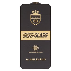 Захисне скло ESD 6D для Samsung S926 Galaxy S24 Plus, S936 Galaxy S25 Plus, сумісне з чохлом, Full Glue, Anti Static, без упаковки , чорний