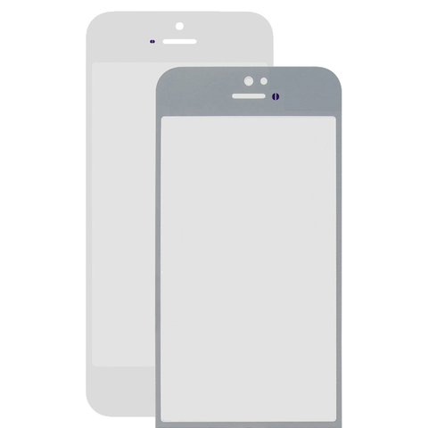 Vidrio de carcasa puede usarse con iPhone 5, iPhone 5S, iPhone SE, blanco, HC