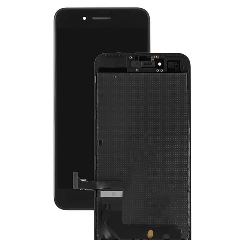 LCD compatible with iPhone 7 Plus, black, with frame, PRC 