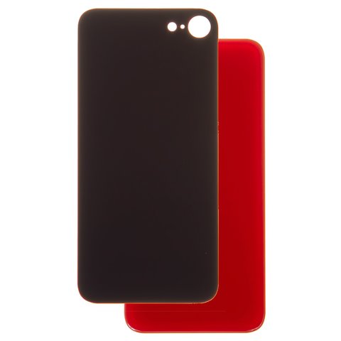 Housing Back Cover compatible with iPhone SE 2020, red, no need to remove the camera glass, big hole 