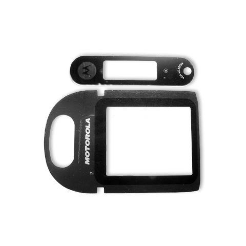 Housing Glass compatible with Motorola U6, complete, black 