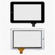 Cristal táctil puede usarse con China-Tablet PC 7"; Onda V701s, V702, V711; Prestigio MultiPad Wize (PMP3018); Texet TM-7024; Explay Surfer 7.02, Surfer 7.04, negro, 120 mm, 30 pin, 190 mm, capacitivo, 7", (22 mm cable flex), #HLD-GG705S-G-2028A-CP-V00/HLD-PG708S