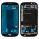 LCD Binding Frame compatible with Samsung I9300i Galaxy S3 Duos, (black)