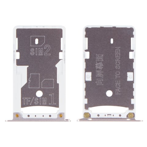 Sujetador de tarjeta SIM puede usarse con Xiaomi Redmi Note 4, dorado