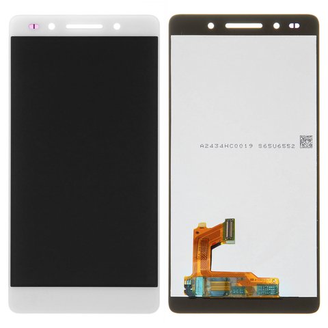 Дисплей для Huawei Honor 7, белый, без рамки, High Copy, PLK L01