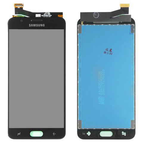 LCD compatible with Samsung G611  Galaxy J7 Prime 2 2018 , black, without frame, original change glass 