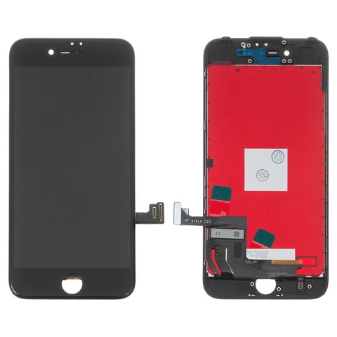 LCD compatible with iPhone 7, black, with frame, AAA, Tianma+ 