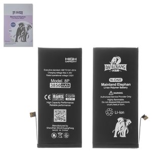 Battery Da Luxiang compatible with Apple iPhone 8 Plus, Li ion, 3.82 V, 3850 mAh, High Capacity, original IC 
