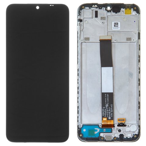 LCD compatible with Xiaomi Redmi 9A, Redmi 9AT, Redmi 9C, black, with frame, High Copy, M2006C3LG, M2006C3LI, M2006C3LC, M2006C3MG, M2006C3MT 