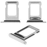 Sujetador de tarjeta SIM puede usarse con iPhone 11 Pro Max, plateado, double SIM, matte silver