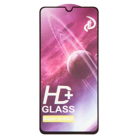Tempered Glass Screen Protector All Spares compatible with Samsung M336B Galaxy M33, Full Glue, compatible with case, black, the layer of glue is applied to the entire surface of the glass 