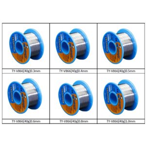 Estaño Mechanic TY V866, Sn 63% , Pb 37%, flux 1 3%, 1,0 mm, 40 g