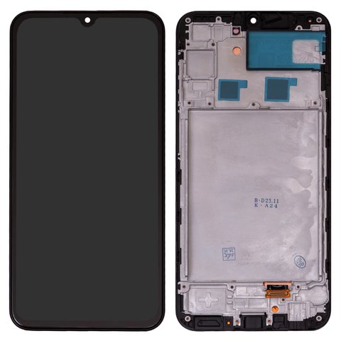 Дисплей для Samsung A245 Galaxy A24, M346 Galaxy M34, черный, с рамкой, High Copy, original LCD size, OLED 
