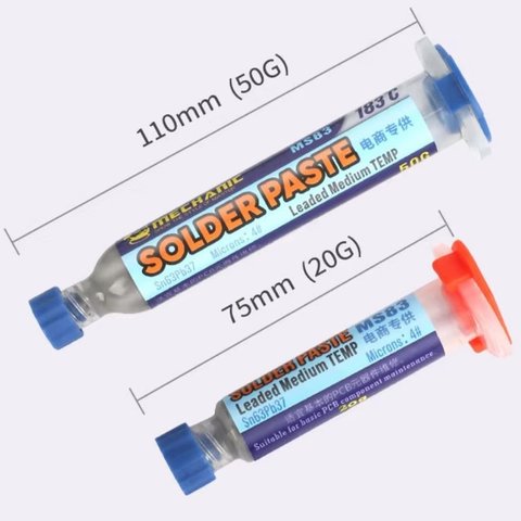 BGA Paste Mechanic MS83, Sn 63%, Pb 37%, 183 °C, 50 g 