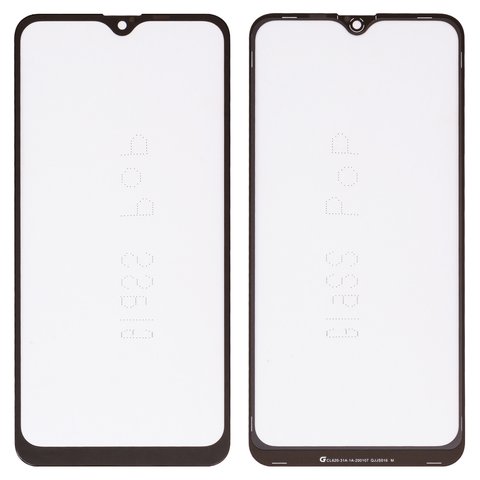 Housing Glass G+OCA PRO compatible with Samsung A107 Galaxy A10s, with OCA film, black 