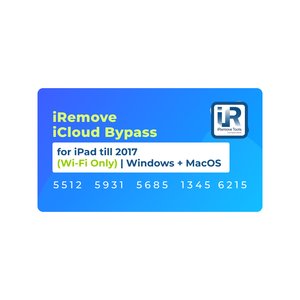 iRemove iCloud Bypass para iPad, fabricados antes del 2017 Wifi Only  | Windows + MacOS