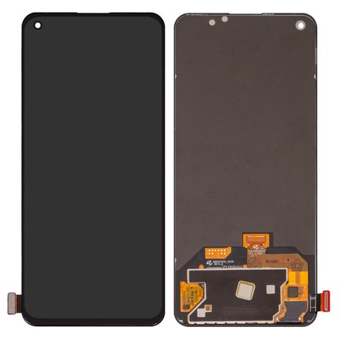 Дисплей для Realme GT 5G, GT Master; OnePlus Nord 2 5G, Nord 2T, Nord CE 5G; Oppo Reno5 4G, Reno5 5G, Reno6, черный, без рамки, Original PRC , CPH2159, PEGM00, PEGT00, CPH2145, AMS643YE01