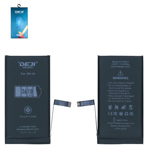 Battery Deji compatible with Apple iPhone 14, Li ion, 3.87 V, 3610 mAh, High Capacity, original IC 