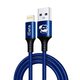 Cable USB Mechanic iData, USB tipo-A, Lightning, 100 cm, azul