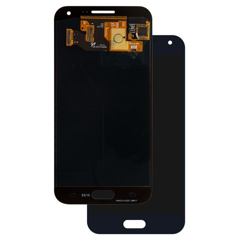 LCD compatible with Samsung E500 Galaxy E5; Samsung, dark blue, without frame, original change glass 