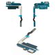 Flat Cable compatible with Samsung I9200 Galaxy Mega 6.3, I9205 Galaxy Mega 6.3, (charge connector, with microphone, with components)