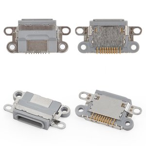 Коннектор зарядки для iPhone 6S, черный, Lightning