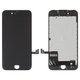 LCD compatible with iPhone 7, (black, with frame, change glass)