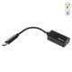 Adapter Baseus L40, (supports microphone, from USB type-C to 3.5 mm 2 in 1, USB type C, TRRS 3.5 mm, black, 1.5 A) #CATL40-01