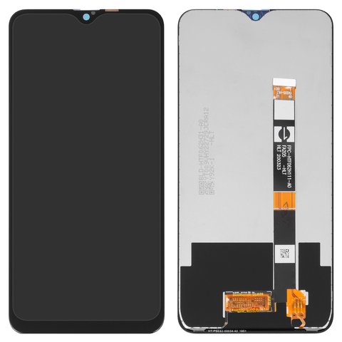LCD compatible with Oppo A12, A5s, A7, black, without frame, Original PRC , with black cable, FPC HTF062H111 A0 FPC HTF062H111 NT , CPH2083, CPH2077, CPH1909, CPH1920, CPH1912 