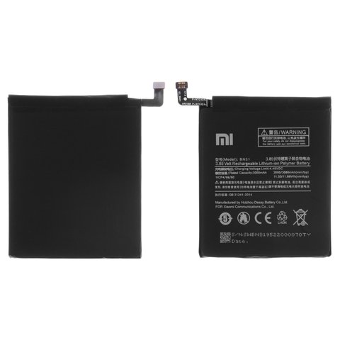 Battery BN31 compatible with Xiaomi Mi A1, Redmi Note 5A, Li Polymer, 3.85 V, 3080 mAh, Copy 