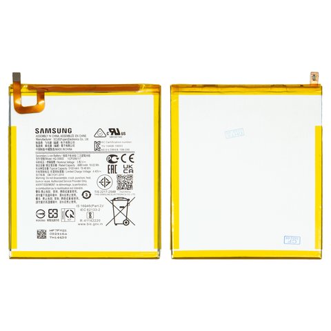 Battery HQ 3565S compatible with Samsung T225 Galaxy Tab A7 Lite LTE, X210 Galaxy Tab A9 Plus Wi Fi, Li ion, 3.82 V, 5100 mAh, Original PRC