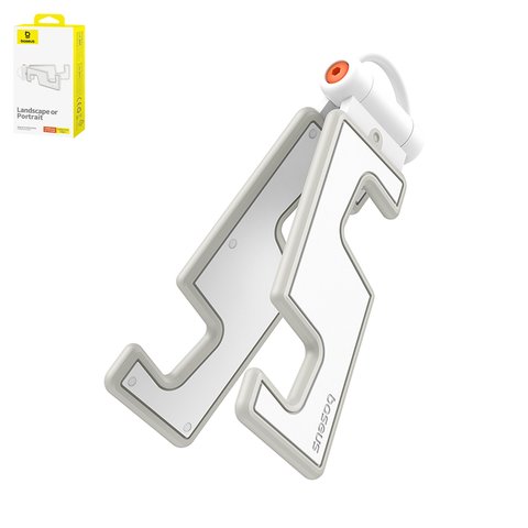Holder Baseus Portable Series Folding Moon, white, folded, desktop, plastic #B10556600211 00